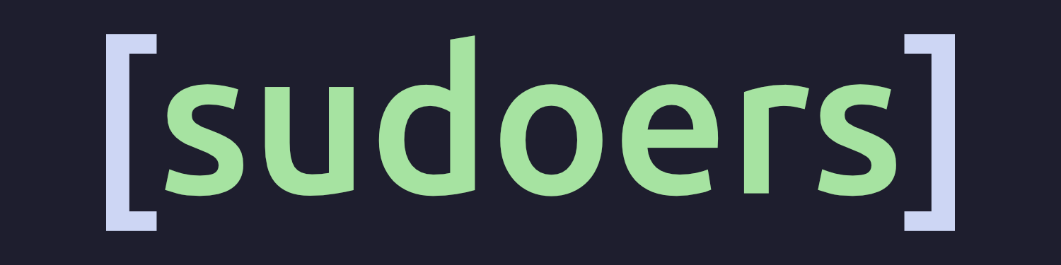 [sudoers]